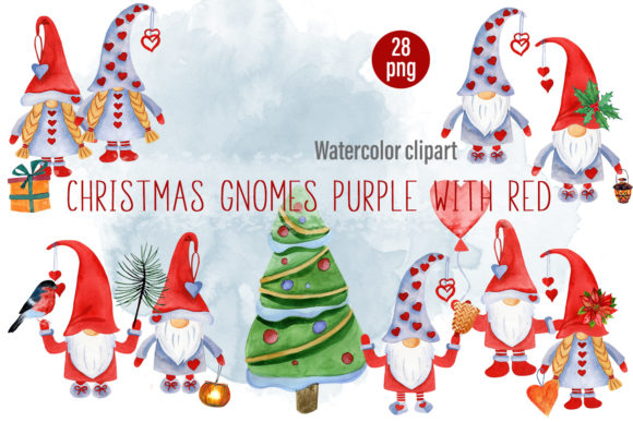 Christmas Holly Set Gnomes Clipart Review