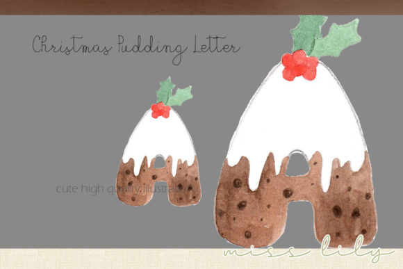 Christmas Pudding a Illustrations for Digital Selling