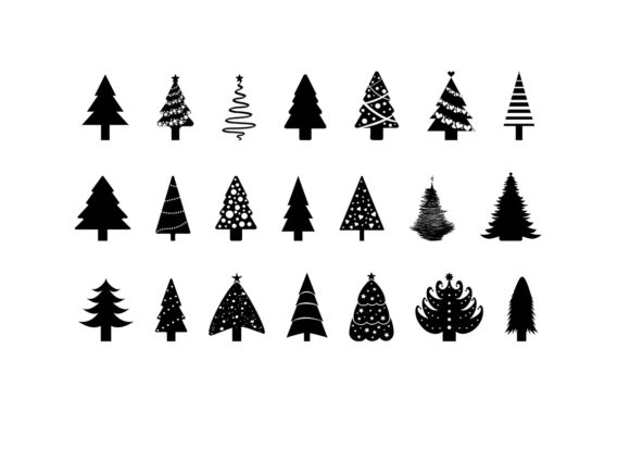 Christmas Tree Bundle SVG for Creative Illustrations