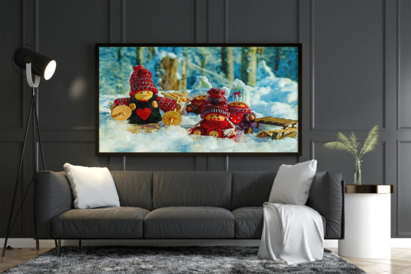 Christmas Tree Watercolor Artwork for Branding and Marketing