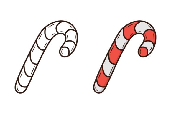 Coloring Christmas Stick Illustrations for Festive Web Design