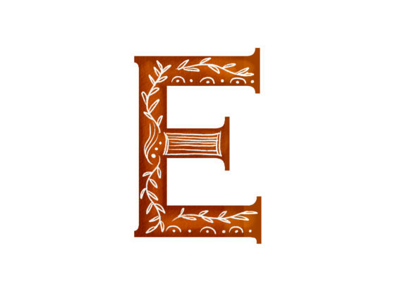 Ginger Cookies Alphabet Christmas E Illustrations