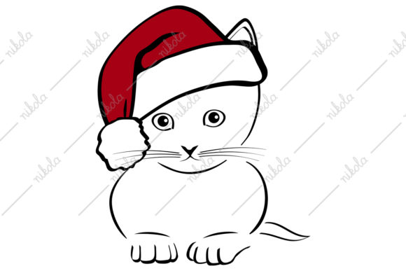 Kitten Santa Hat Cat Christmas SVG Review