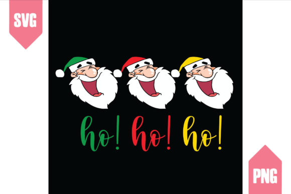 Santa Claus HoHoHo Christmas SVG for Crafting and Etsy