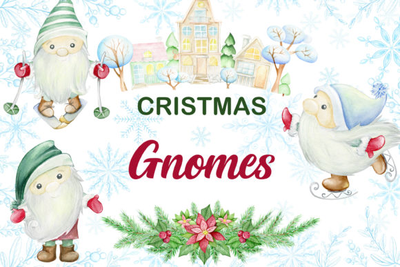 Scandinavian Christmas Illustrations for Branding and Design